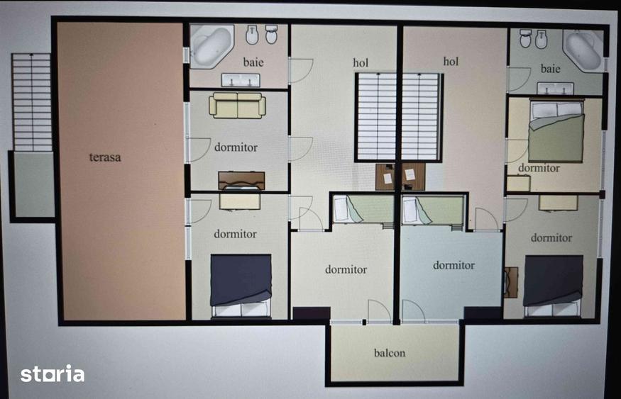Casă cu 9 camere cu Teren 600 Mp în Central
