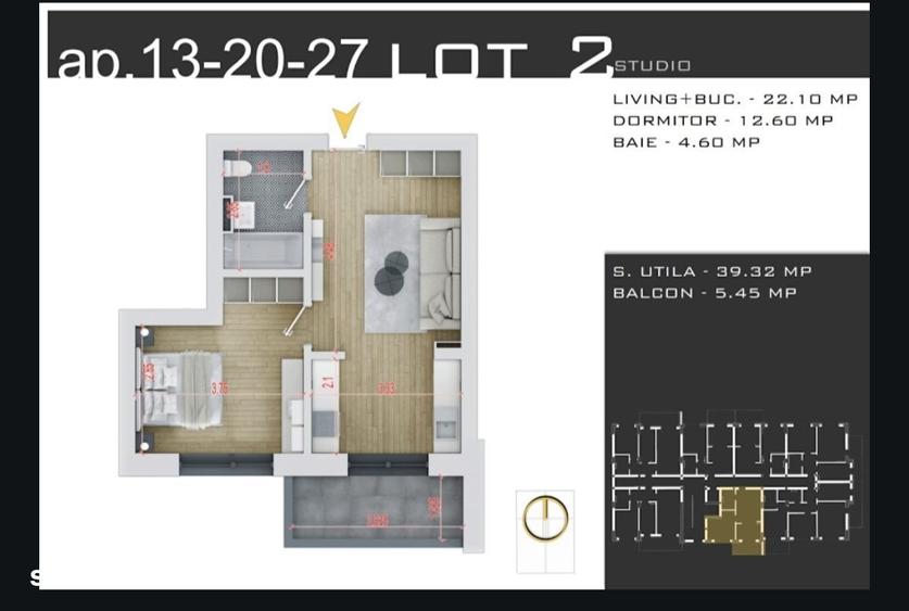 Apartament 2 camere OS Pallady metrou, PROMOTIE cu PARCARE inclusa - 1
