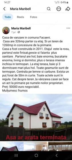 Casă cu Teren 1260 Mp în Făcăeni