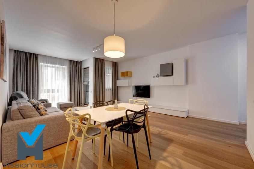 Apartament cu 2 camere semidecomandat, mobilat în Herăstrău