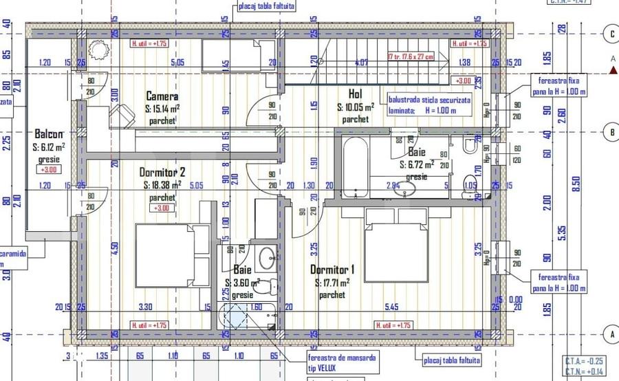 Casă cu 4 camere cu Teren 500 Mp în Tureni