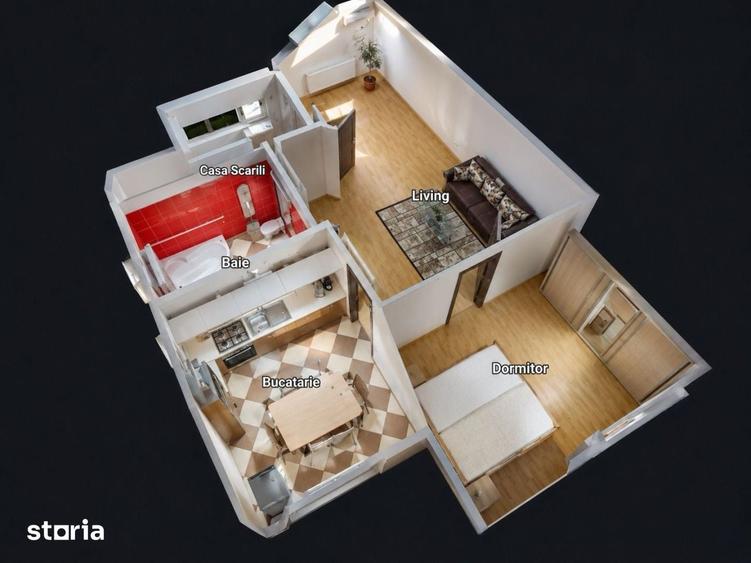 Apartament cu 2 camere în Moșnița Nouă