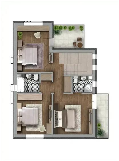 Casă individuală cu 4 camere cu Teren 420 Mp în Corbeanca