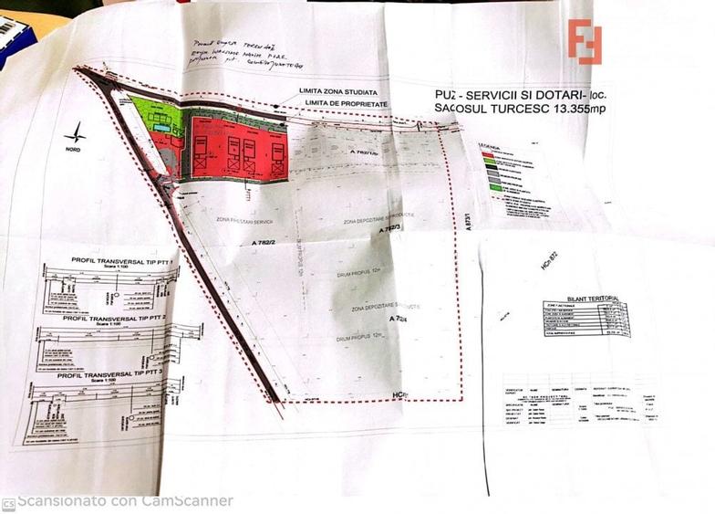 Teren agricol extravilan de 13350 mp, în Sacoșu Turcesc