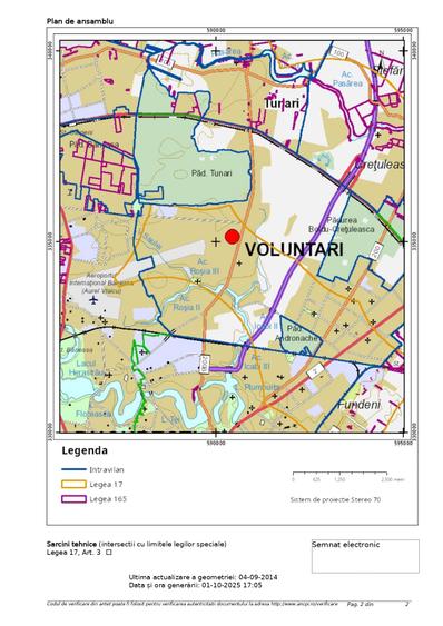Teren Construcții intravilan de 2.4100000858307 mp, în Voluntari