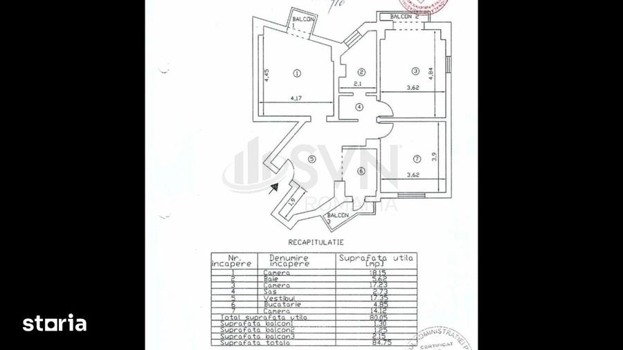 Apartament cu 6 camere decomandat în Alba Iulia