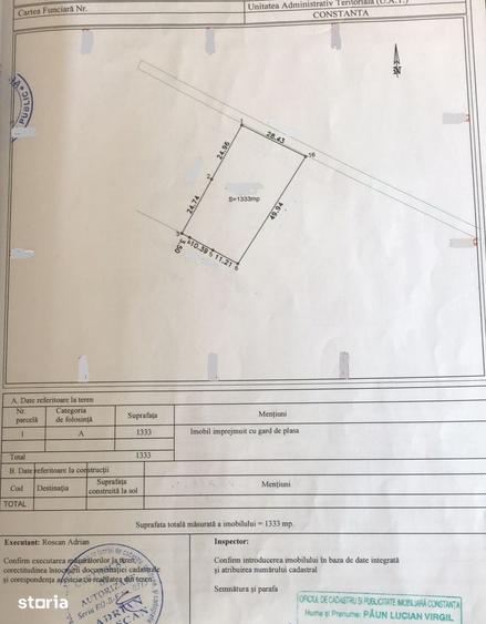 Teren de 1333 mp, în Kamsas