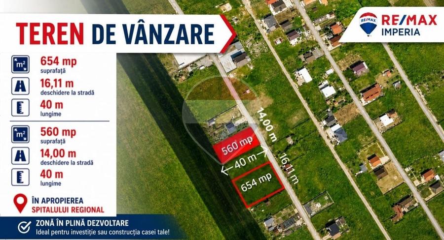Teren Construcții intravilan de 560 mp, în Ghercești