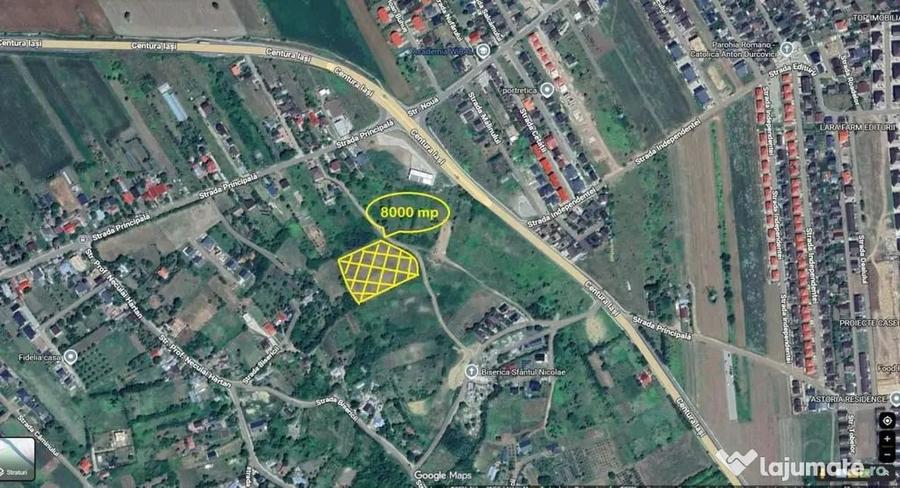Teren intravilan cu acces dublu 462 mp Ciurbesti - 2