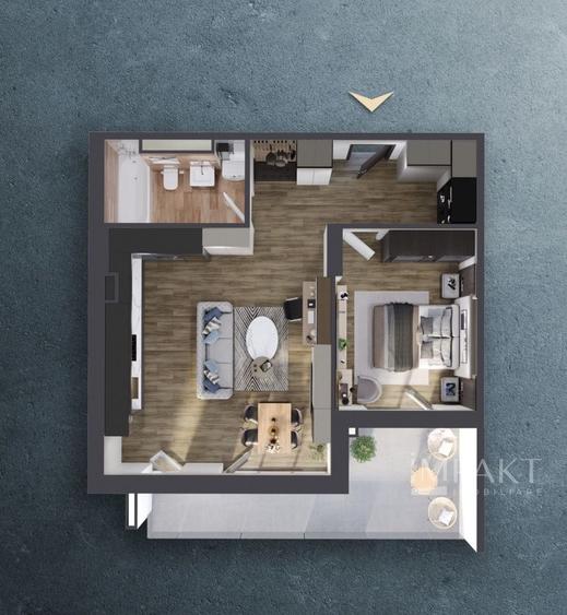 Apartament semidecomandat în ansamblu nou! - 3