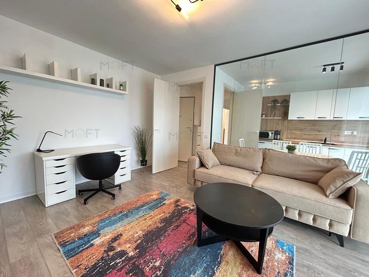 Apartament cu 2 camere decomandat, mobilat în Barbu Văcărescu