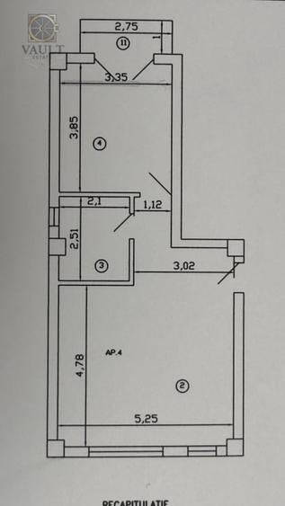 Apartament cu 2 camere decomandat, mobilat în Fundeni