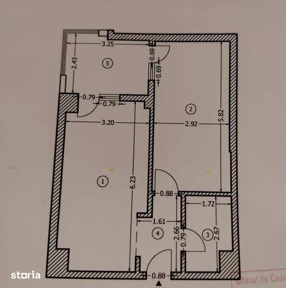 Apartament cu 2 camere, mobilat în Rahova
