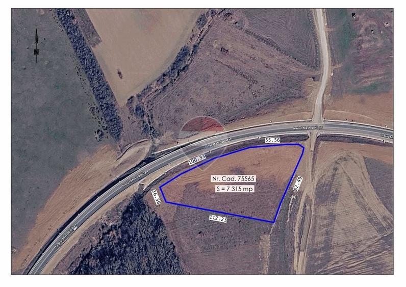 Teren Construcții intravilan de 7315 mp, în Exterior Sud