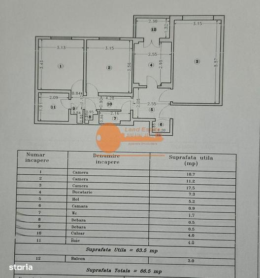 Apartament cu 3 camere decomandat în Crângași