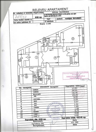 Apartament cu 3 camere semidecomandat în Pache Protopopescu