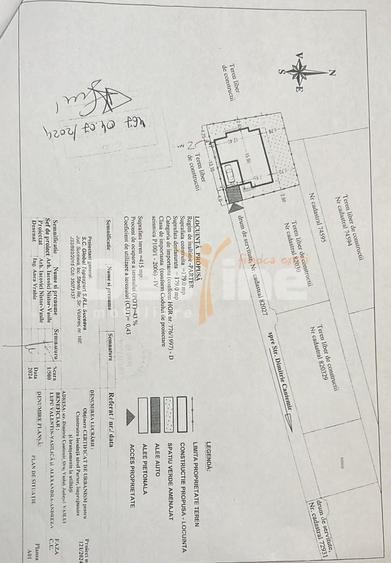 Teren Construcții intravilan de 415 mp, în Deal