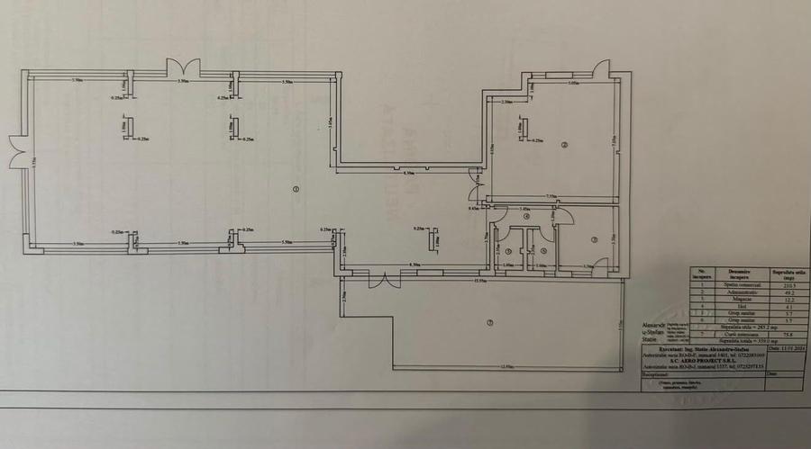 Spațiu comercial, de 280 mp, în Central