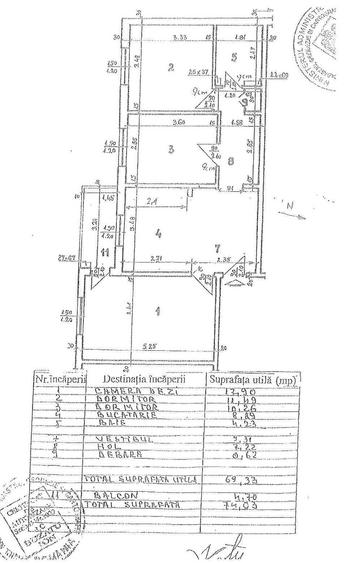 Apartament cu 3 camere decomandat în Beller