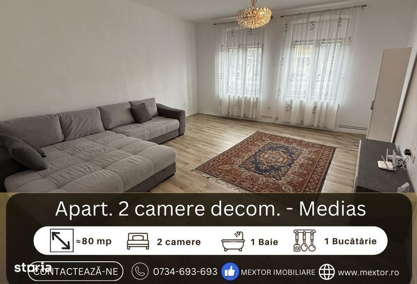 Apartament cu 2 camere decomandat în Central