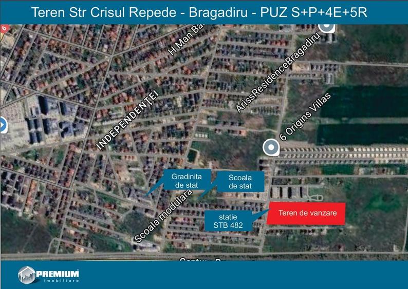 Teren Construcții intravilan de 2380 mp, în Central