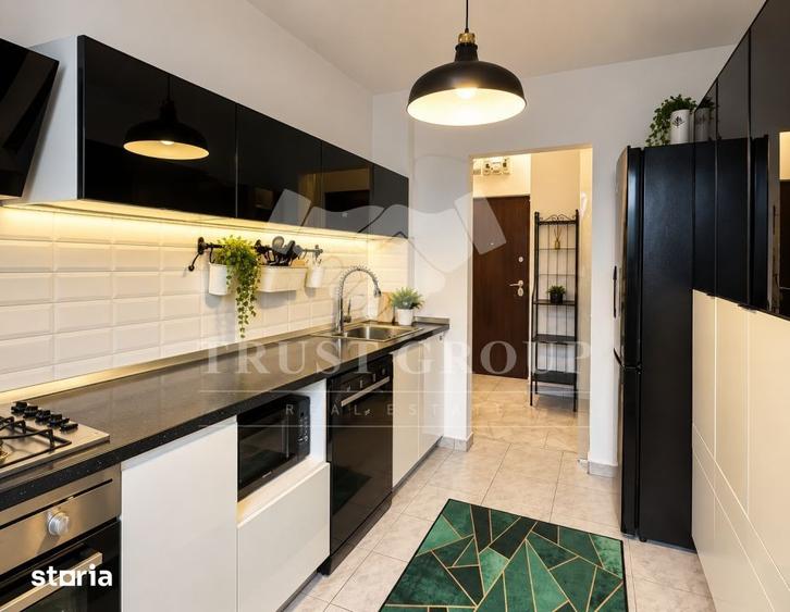 Apartament cu 2 camere semidecomandat, mobilat în Pajura