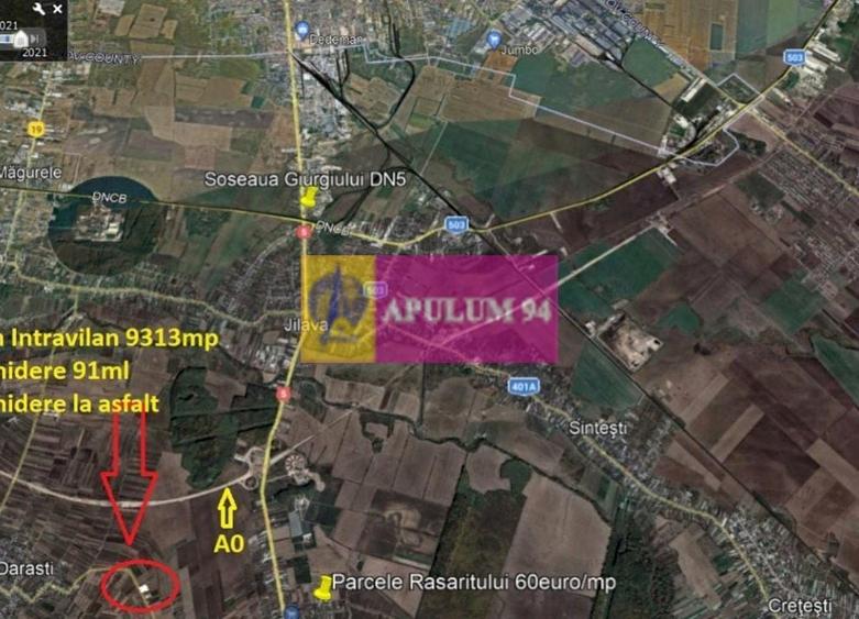 Teren Construcții intravilan de 9313 mp, în 1 Decembrie