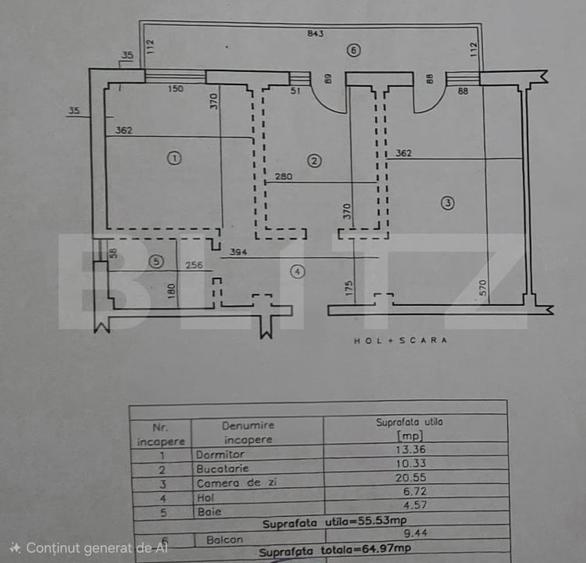 Apartament cu 2 camere decomandat, mobilat în Craiovița Nouă