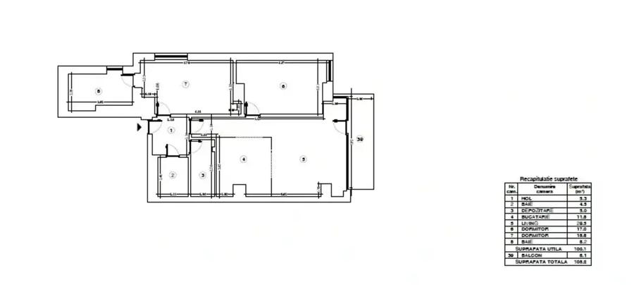 APARTAMENT 3 CAMERE  TERASA I LUX I ZONA FLOREASCA I COMISION 0 - 13
