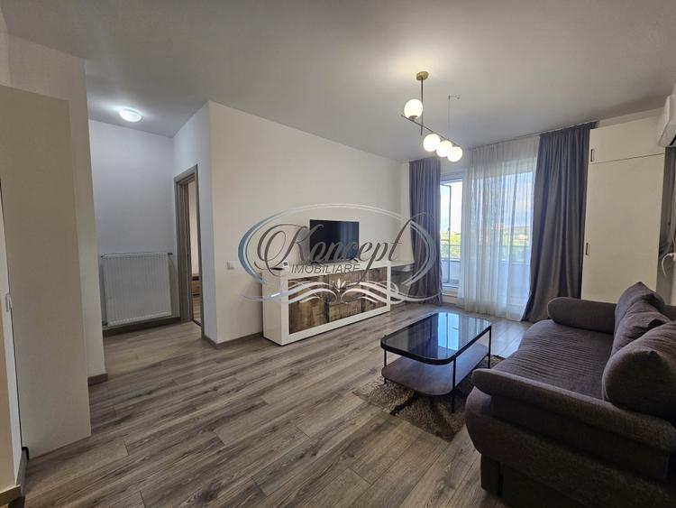 Apartament cu 2 camere semidecomandat, mobilat în Între Lacuri