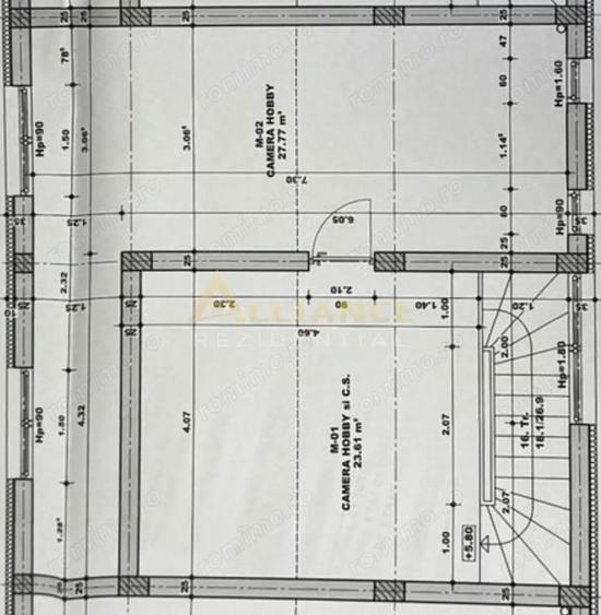Casă cu 2 camere cu Teren 80 Mp în Central
