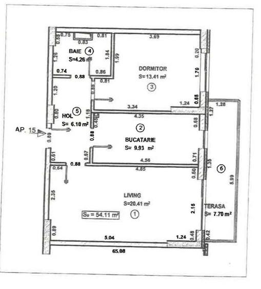 Apartament cu 2 camere decomandat, mobilat în Exterior Vest
