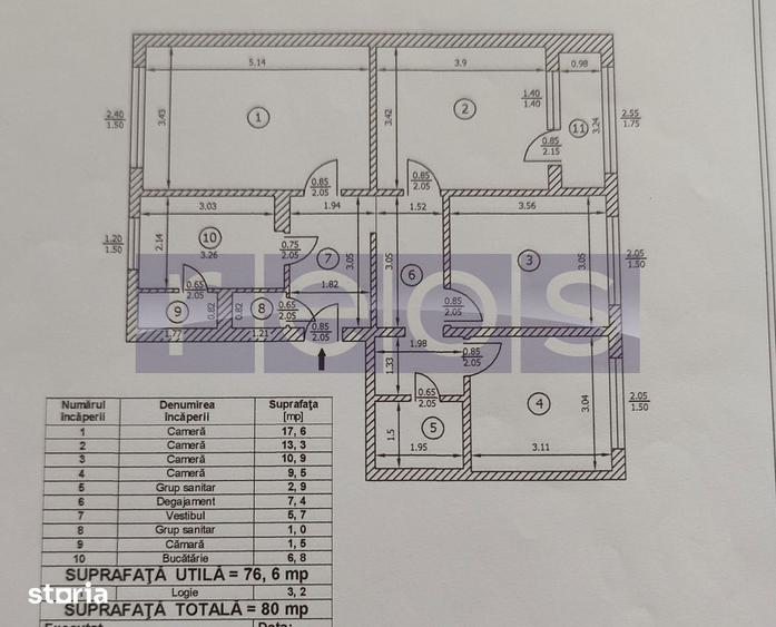 Apartament cu 4 camere decomandat, mobilat în Drumul Taberei