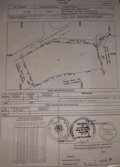 Teren de 1586 mp, în Valea Doftanei