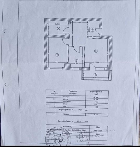 Apartament cu 2 camere decomandat în Central