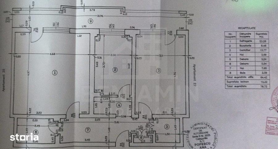 2 camere decomandat- etaj 2- 77mp- ultracentral - Ramada - 1