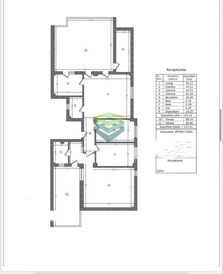 Apartament cu 4 camere decomandat în Băneasa