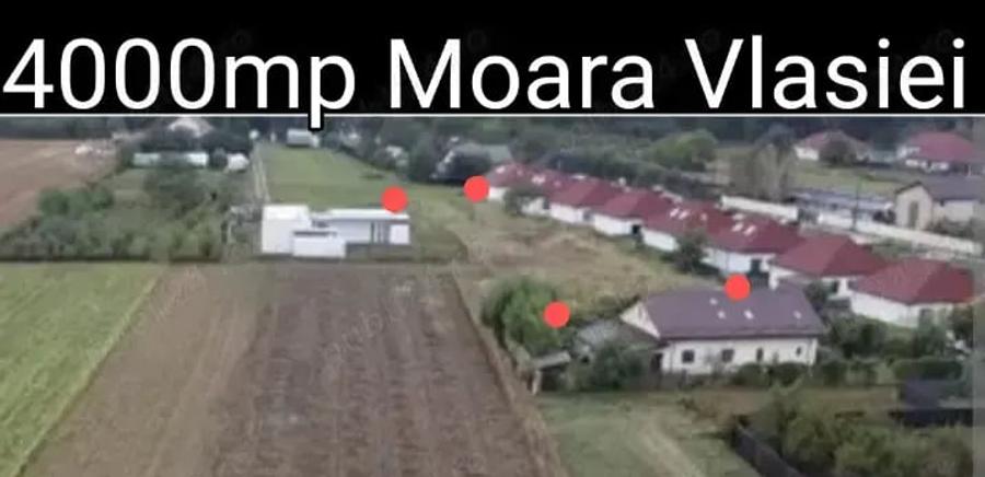 Teren de 4000 mp, în Moara Vlăsiei
