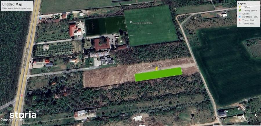 Teren de 1737 mp, în Balotești