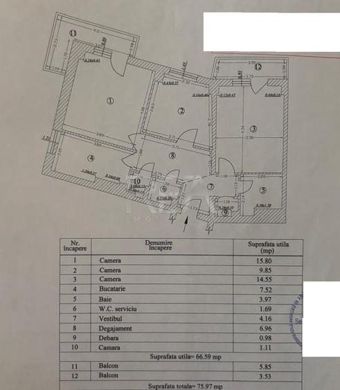 Apartament cu 3 camere decomandat, mobilat în Baba Novac
