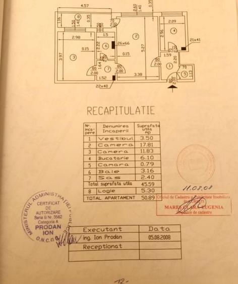 Apartament cu 2 camere semidecomandat, mobilat în Obor