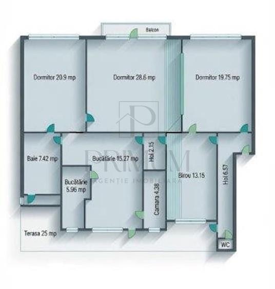 Apartament cu 4 camere decomandat în Elisabetin