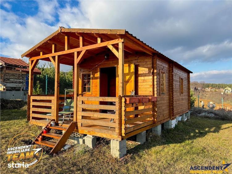 Teren intravilan 520 mp cu casuta din lemn,zona linistita,aproape de o - 3