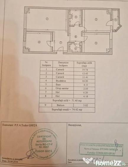 Apartament cu 3 camere decomandat în Faleza Nord
