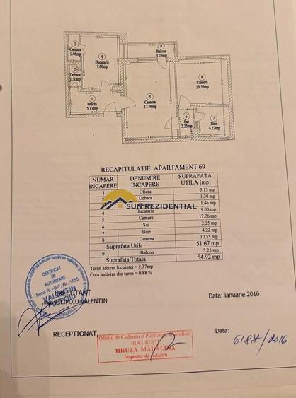 Apartament cu 2 camere semidecomandat în Tineretului