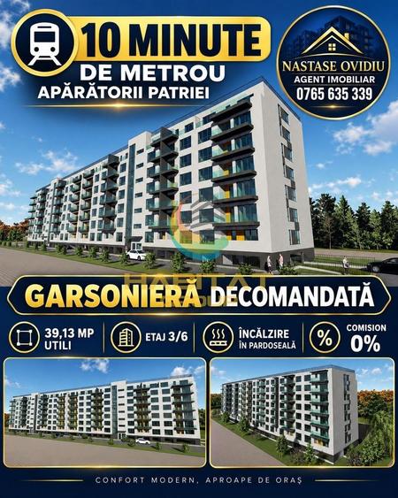 Garsonieră decomandată în Apărătorii Patriei