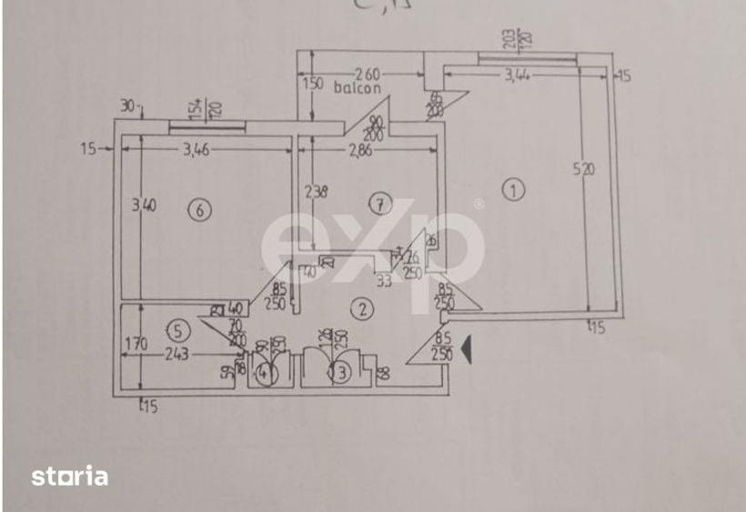 Apartament cu 2 camere decomandat în Banat