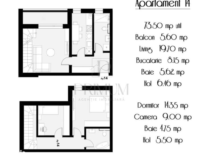 Apartament cu 3 camere în Central