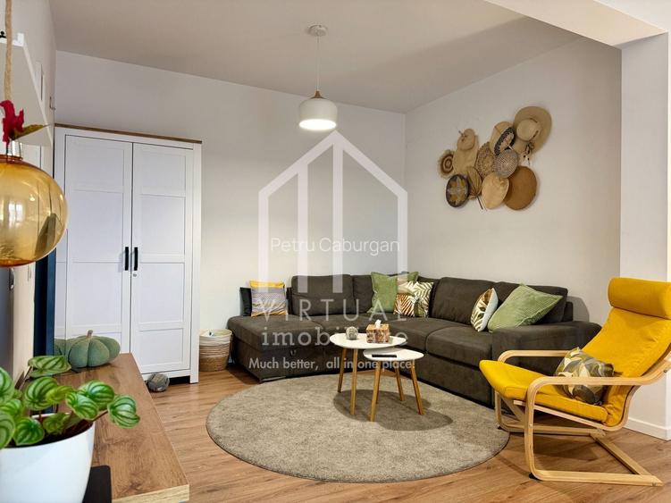 Apartament cu 2 camere, 55mp utili + terasa (13mp), parcare subterana