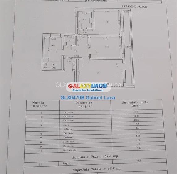 Comision 0% |Apartament 3 camere 68mp | Decomandat | Sos. Giurgiului |